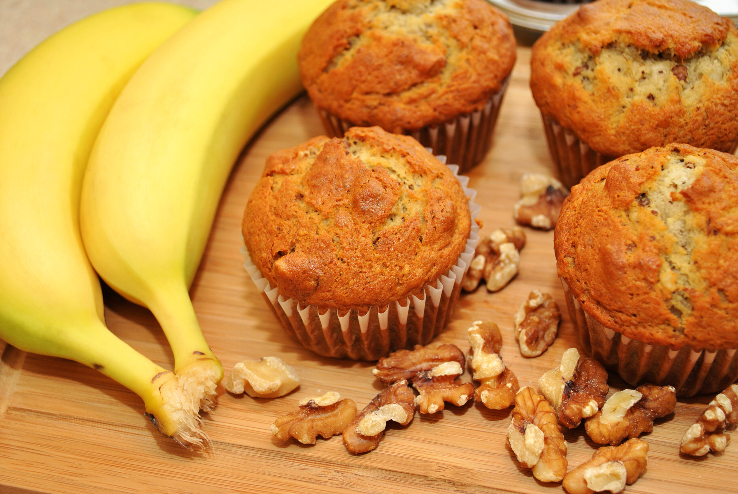 Healthy Homemade Banana Muffins